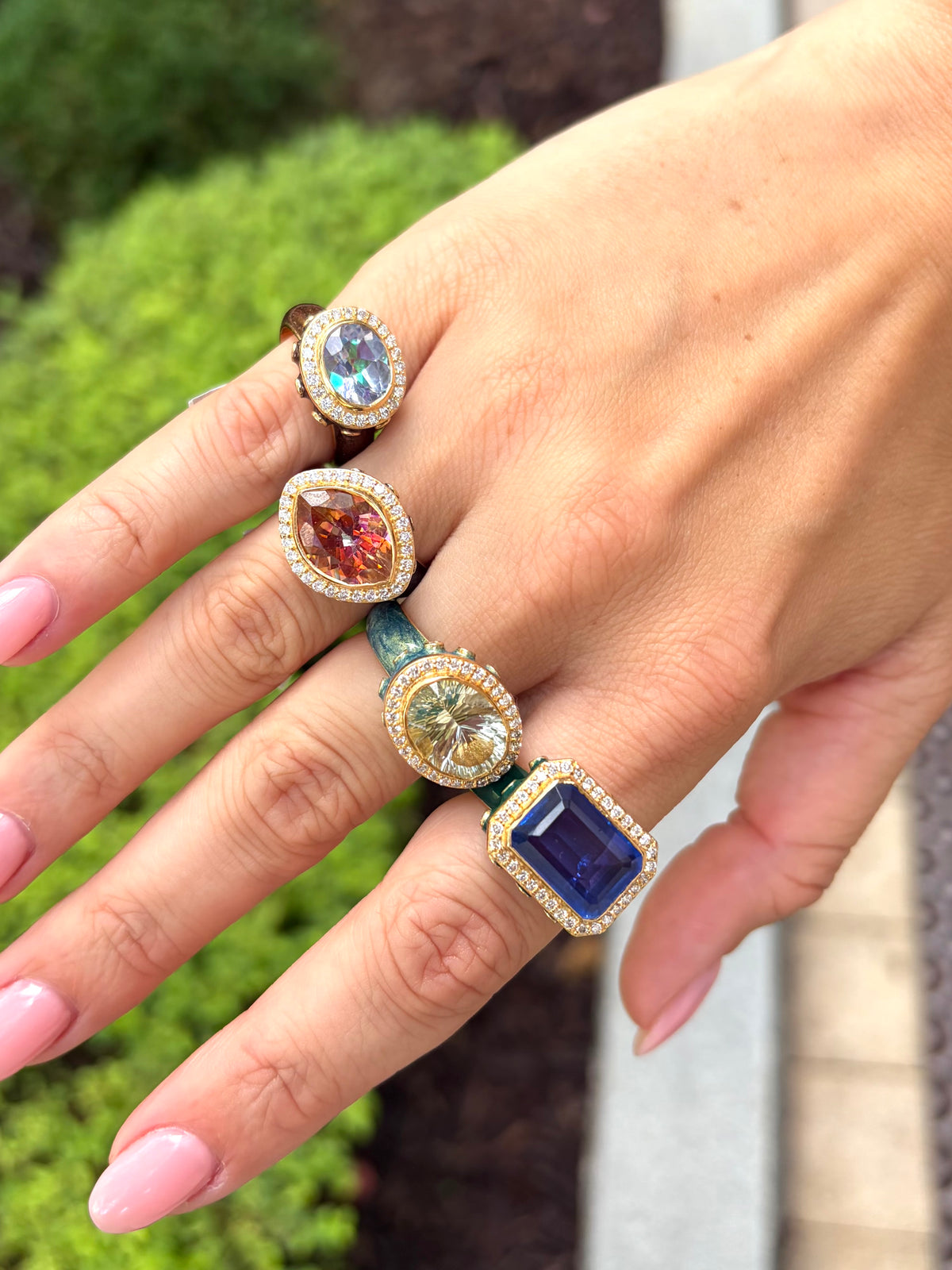 Royal Nomad Metallic Midnight Diamond Ring