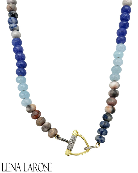 TRUNKSHOW The Woods Mixed Gemstone Chain 18"