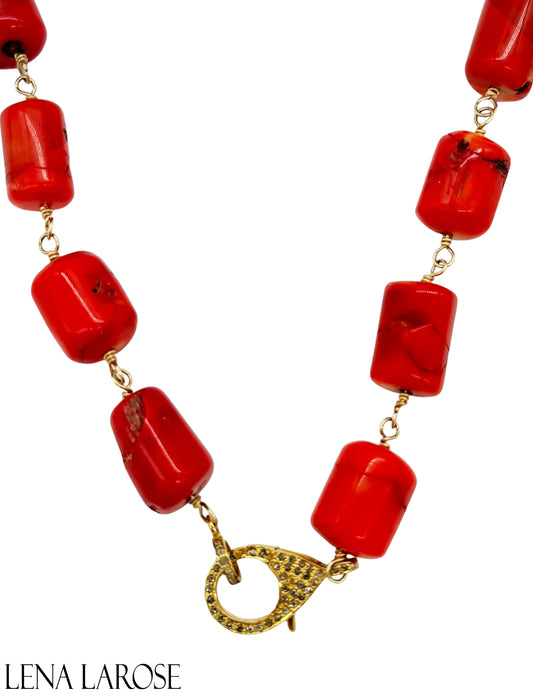 The Woods Fine Jewelry Coral Chain, 18"