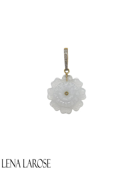 The Woods Chalcedony Flower Pendant