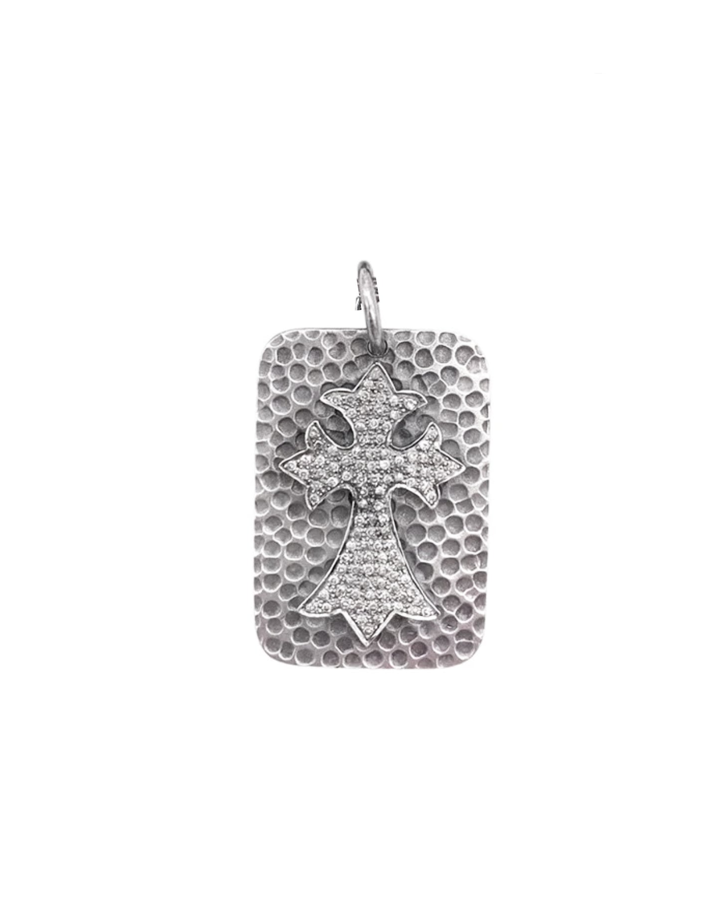 Sample Sale Cross Tag Pendant