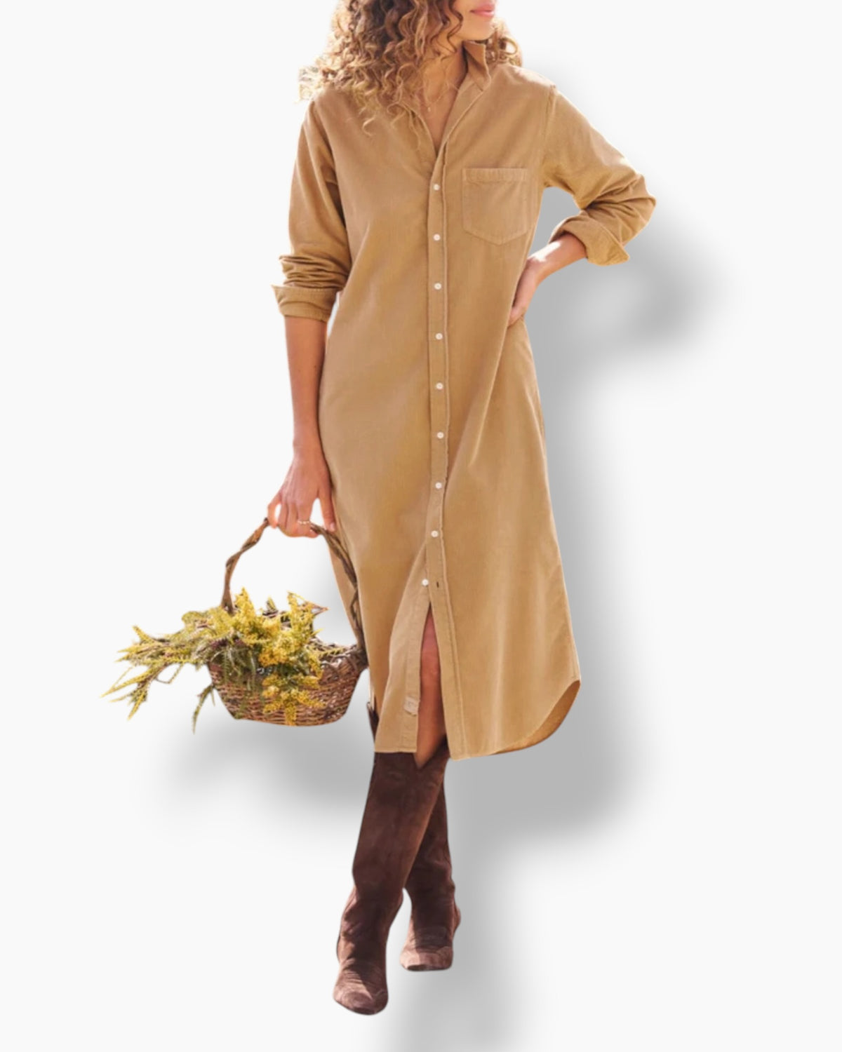 Frank & Eileen Rory Corduroy Maxi Dress