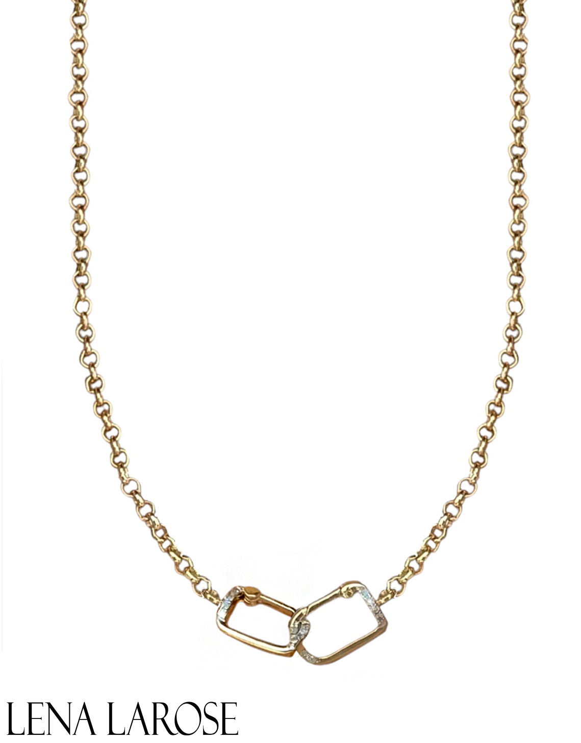 The Woods Skinny Brass Chain 34"