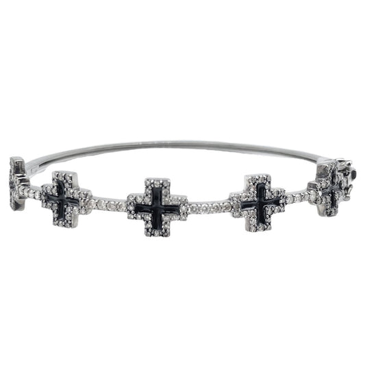 Sample Sale Enamel Cross Bangle