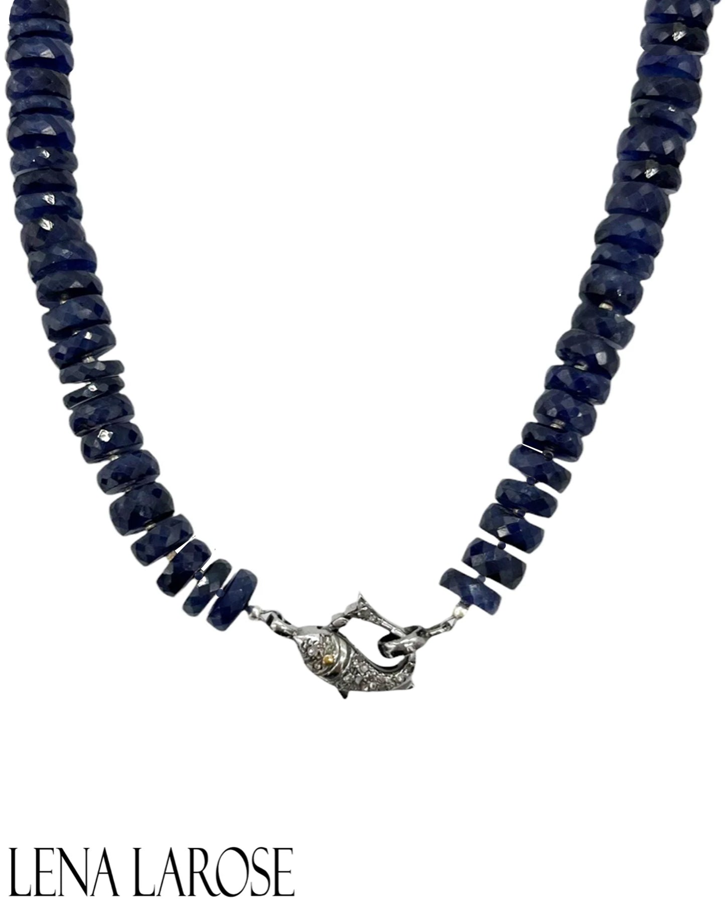 The Woods Fine Jewelry Sapphire Chain Necklace 19.5"