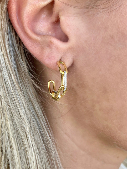 TRUNKSHOW The Woods Paper Clip Hoop Earrings