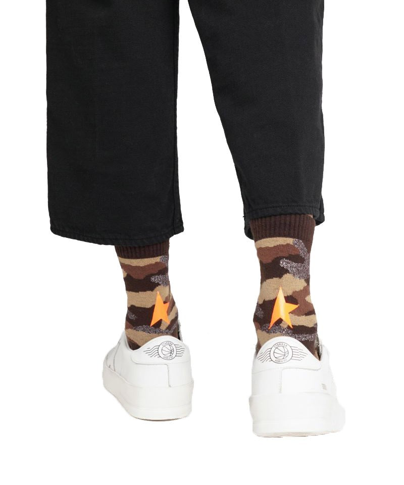 Golden Goose Orange Camo Socks