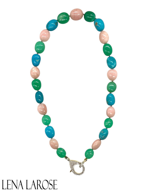 TRUNKSHOW The Woods Fine Jewelry Mixed Stone Necklace, 18.5"