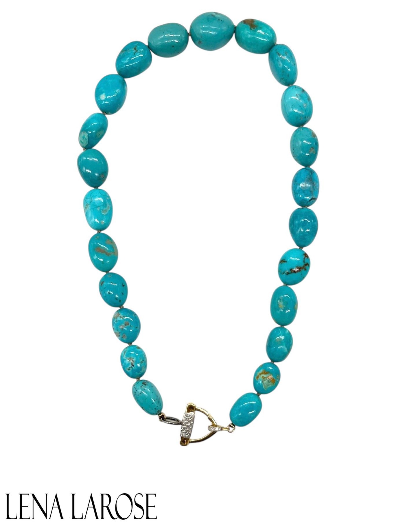 TRUNKSHOW The Woods Fine Jewelry Graduated Turquoise, 19.5"