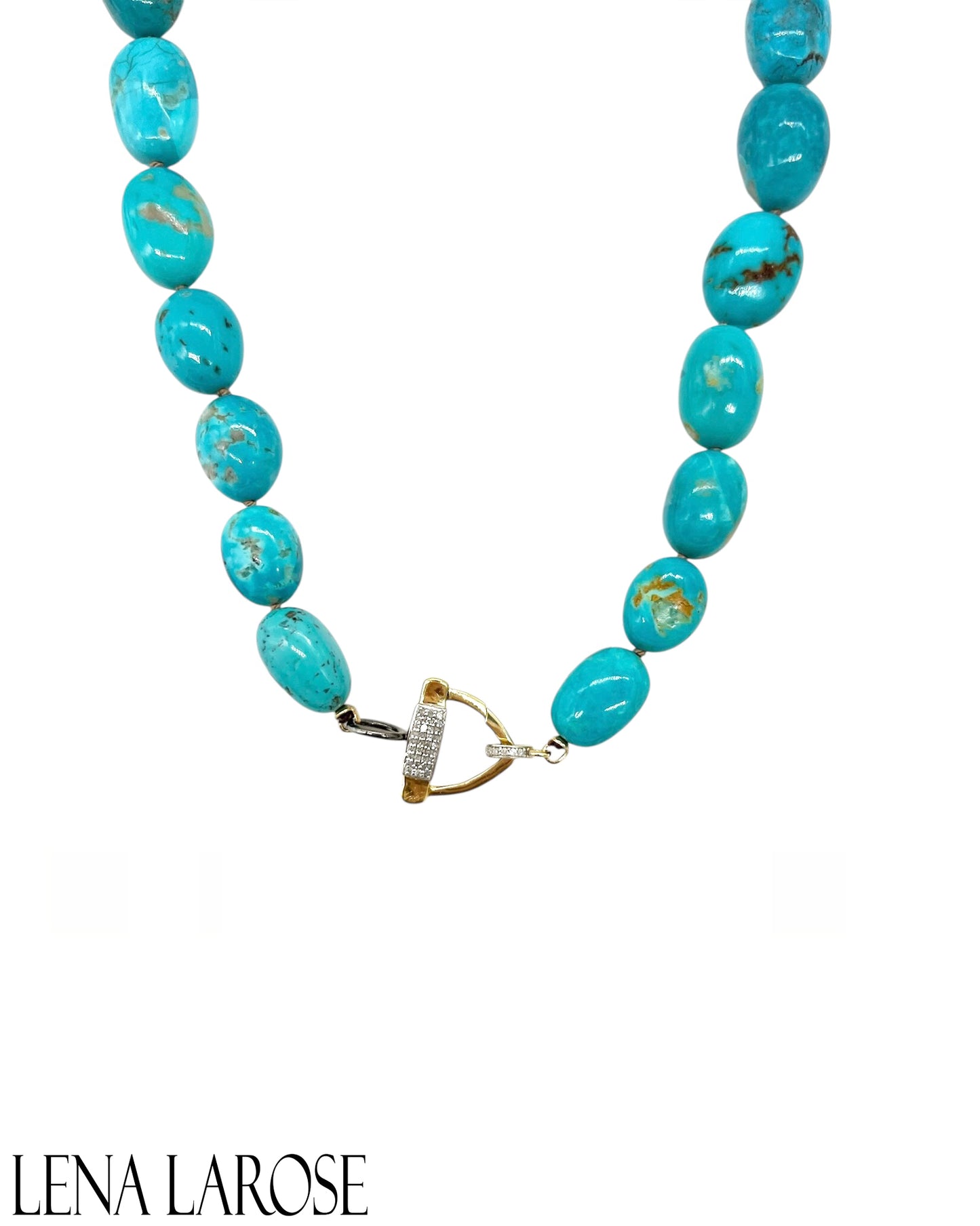 TRUNKSHOW The Woods Fine Jewelry Graduated Turquoise, 19.5"
