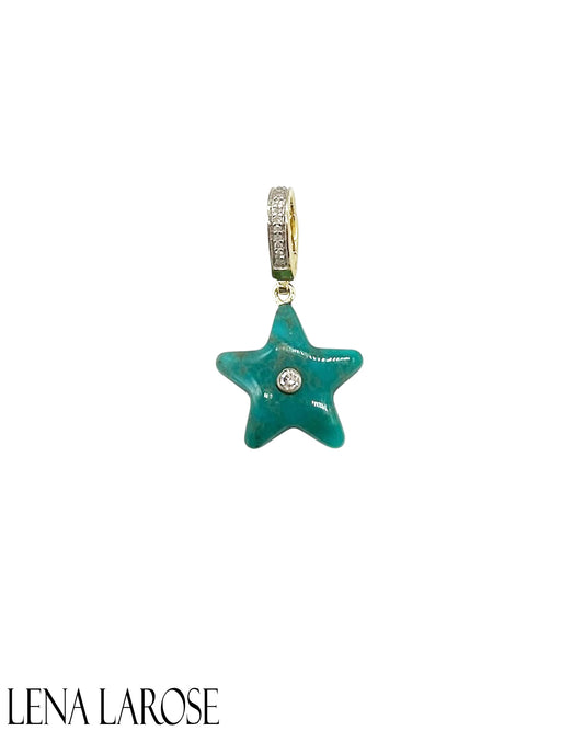 TRUNKSHOW The Woods Fine Jewelry Turquoise Star Charm