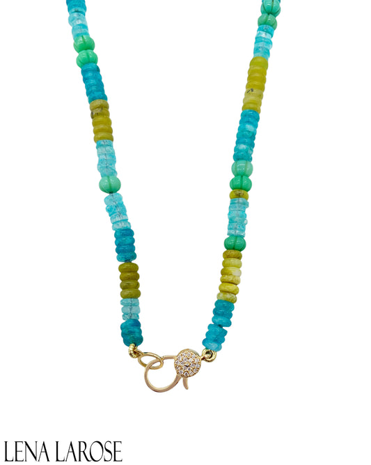 TRUNK-SHOW Royal Nomad Chrysoprase Mixed Chain