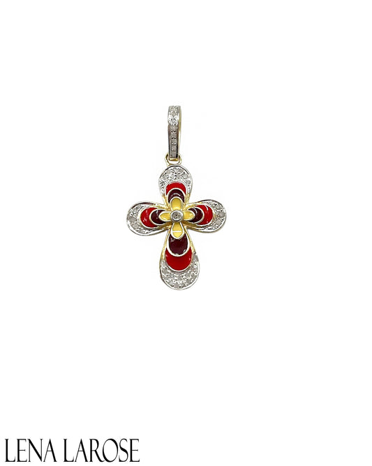 TRUNKSHOW The Woods Fine Jewelry Groovy Cross Charm