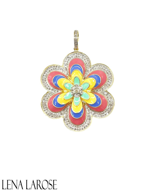 TRUNKSHOW The Woods Fine Jewelry Groovy Flower Pendant