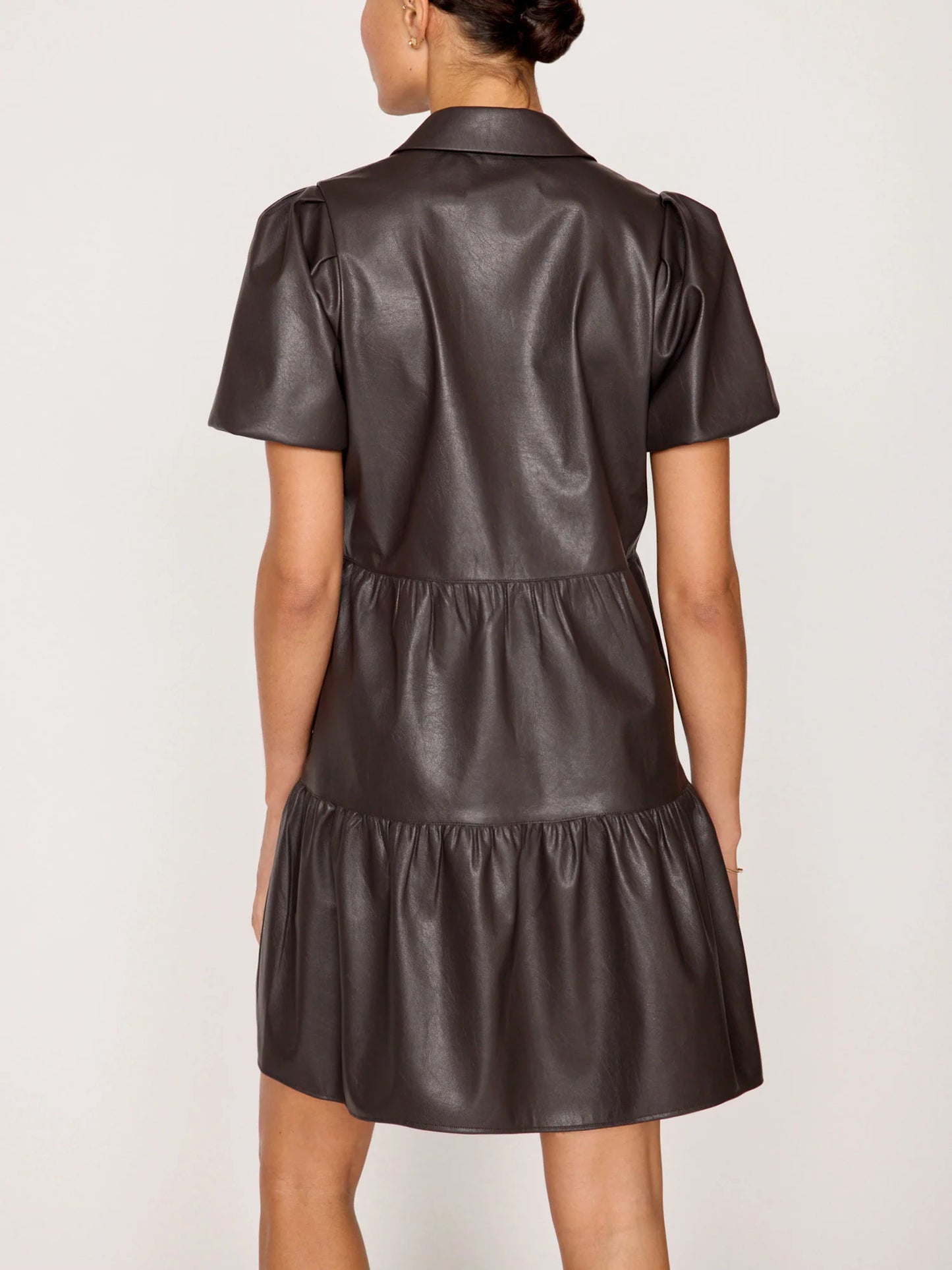 Brochu Walker Mini Havana Dress in Vegan Leather
