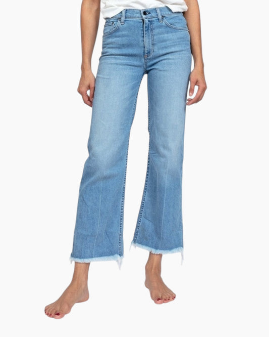 Askk NY Denim Crop Wide Leg- Keel Over