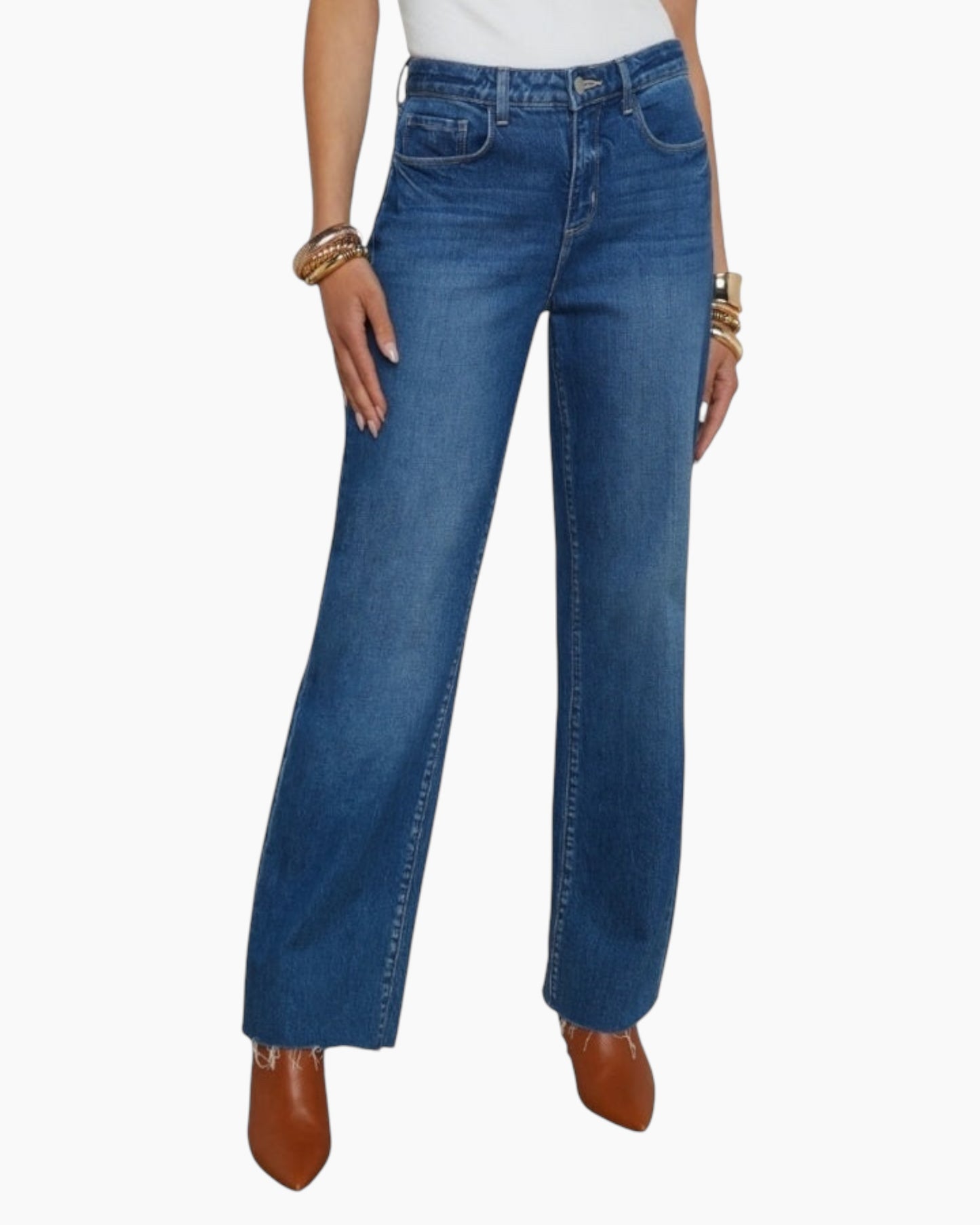 L'Agence Tiana Wide Leg Jean