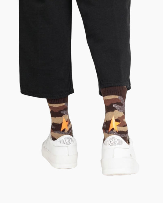 Golden Goose Orange Camo Socks