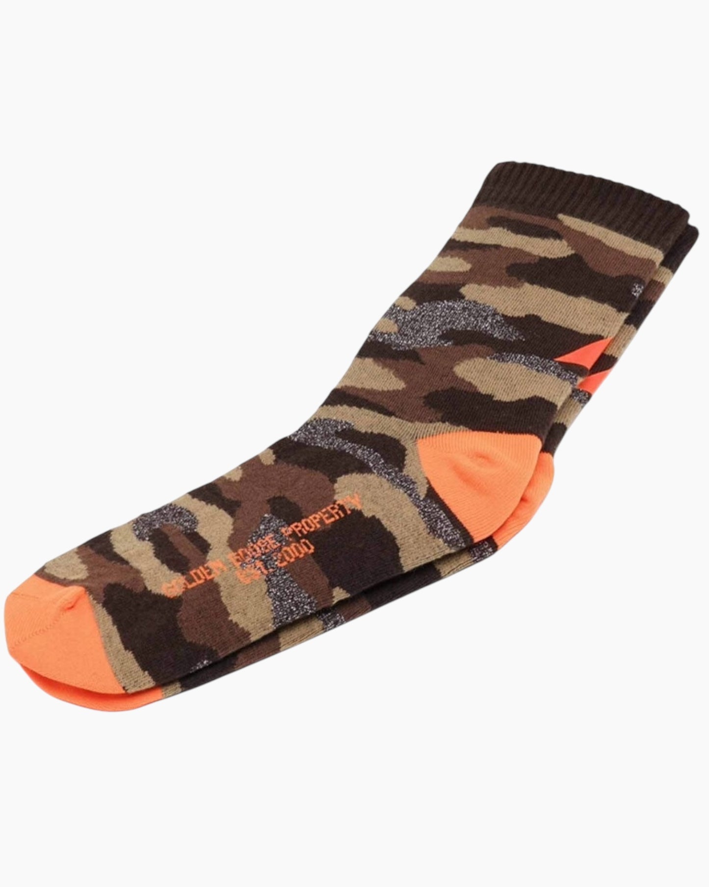 Golden Goose Orange Camo Socks