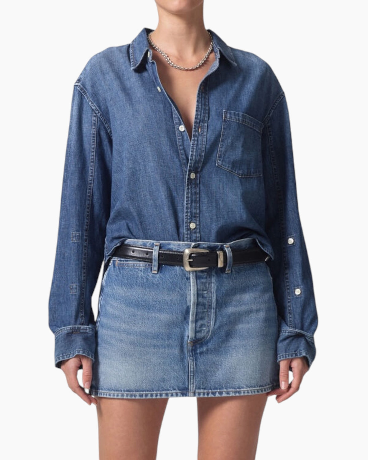 Citizen Kayla Shrunken Denim Top