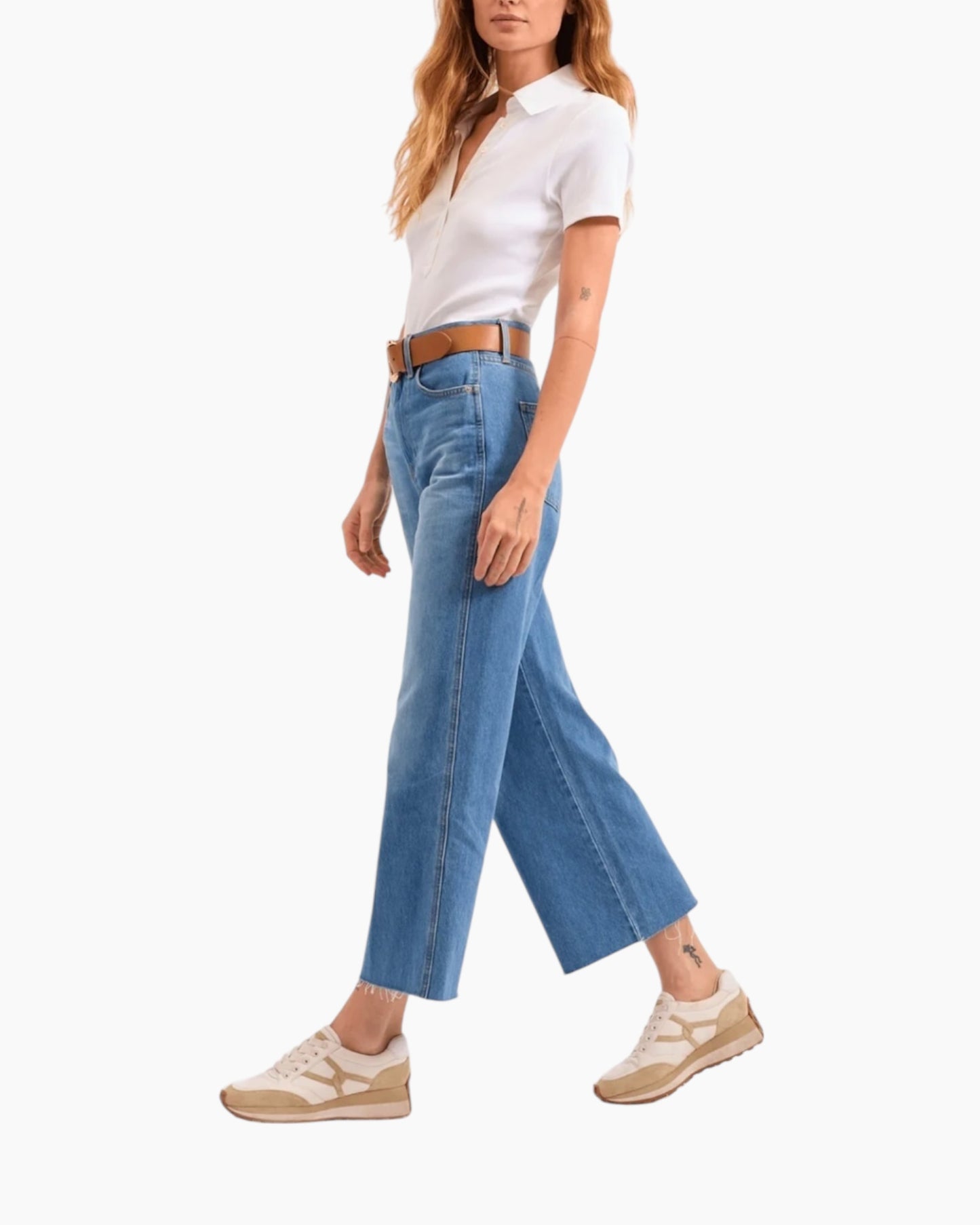 Veronica Beard Taylor Cropped High Rise Jean