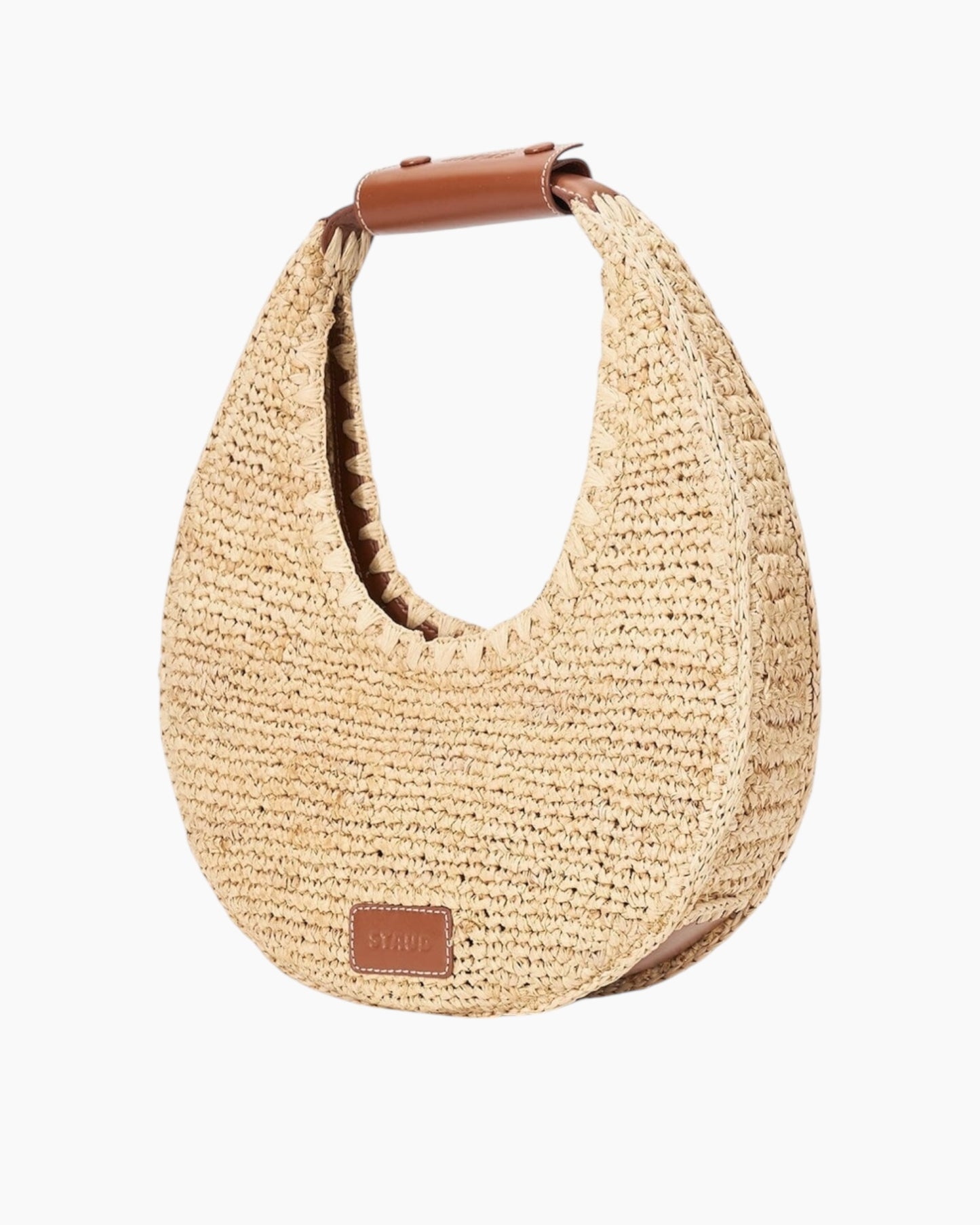 Staud Moon Raffia Bag