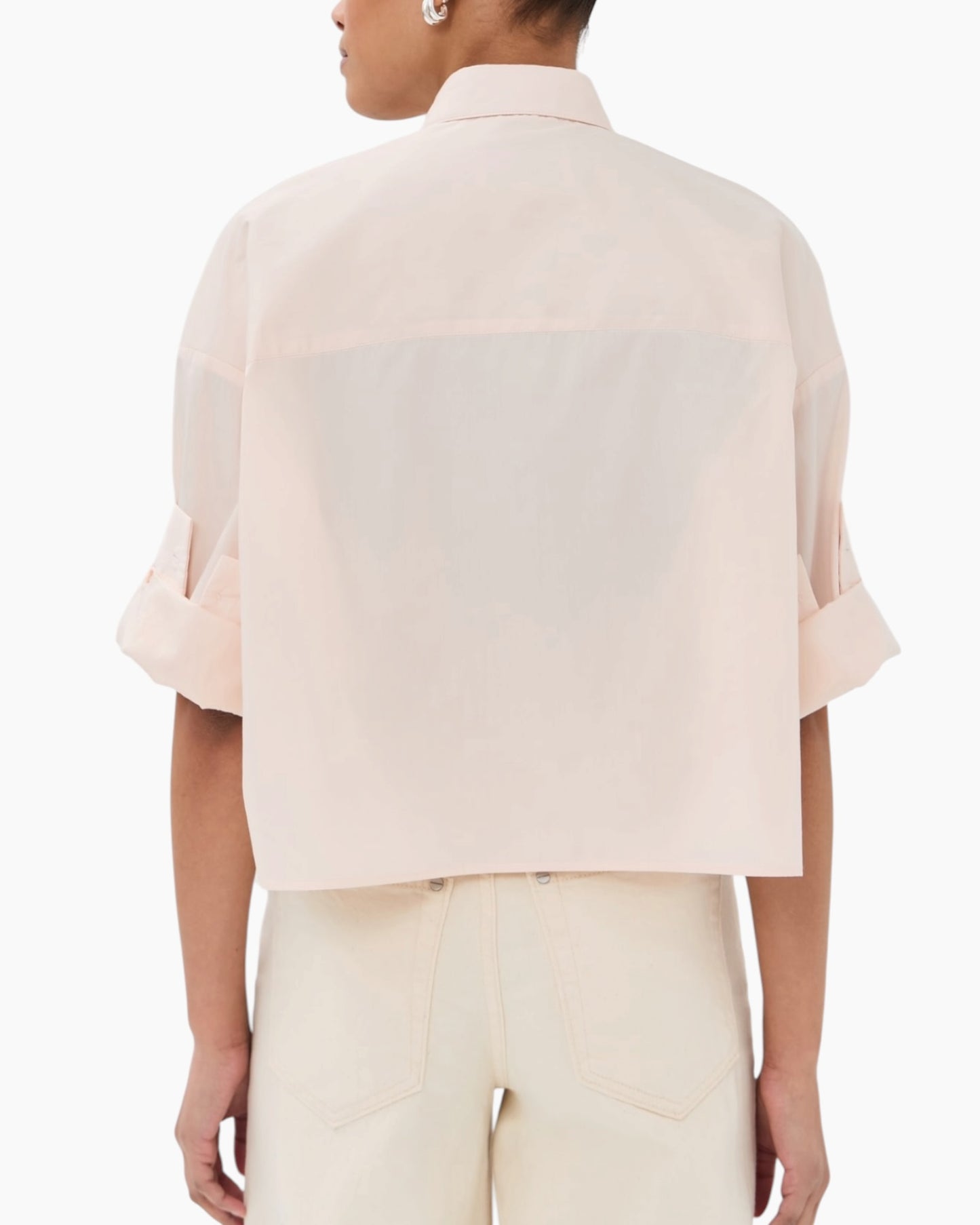 TWP Next Ex Cropped Shirt in Superfine Cotton