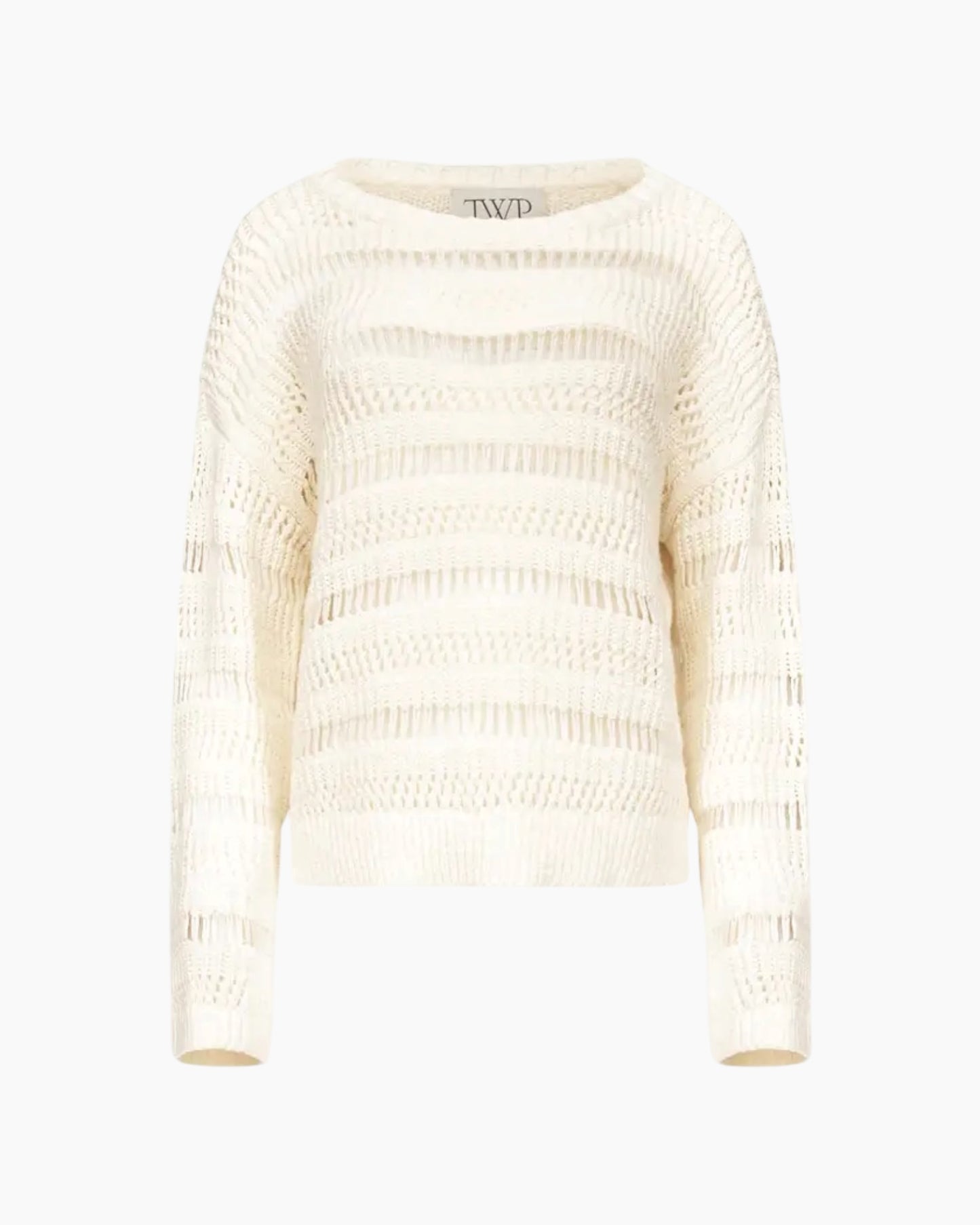 TWP Wide Neck Cream Sweater