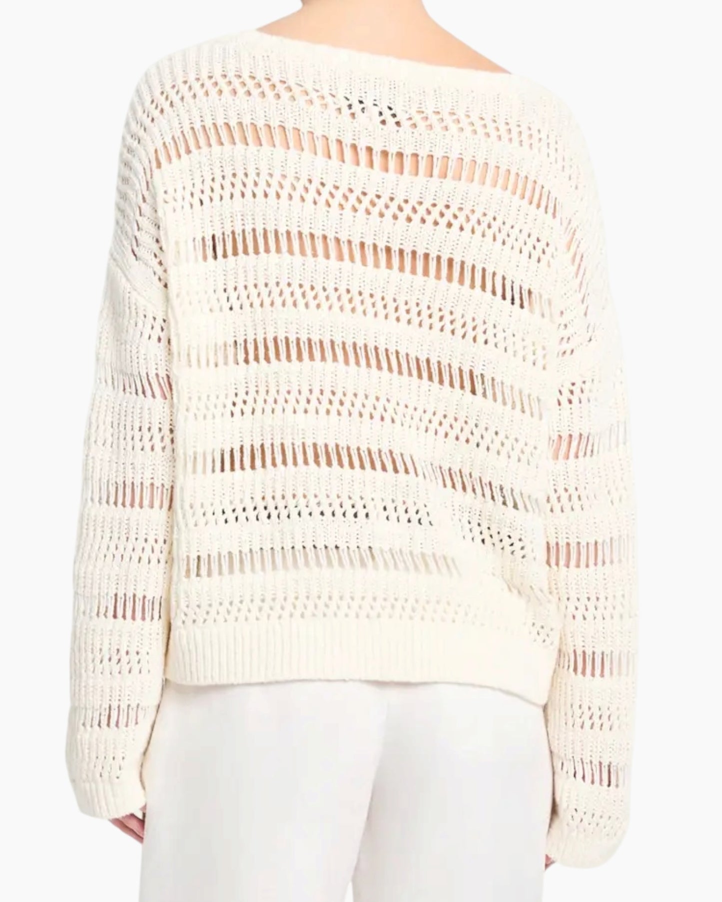 TWP Wide Neck Cream Sweater