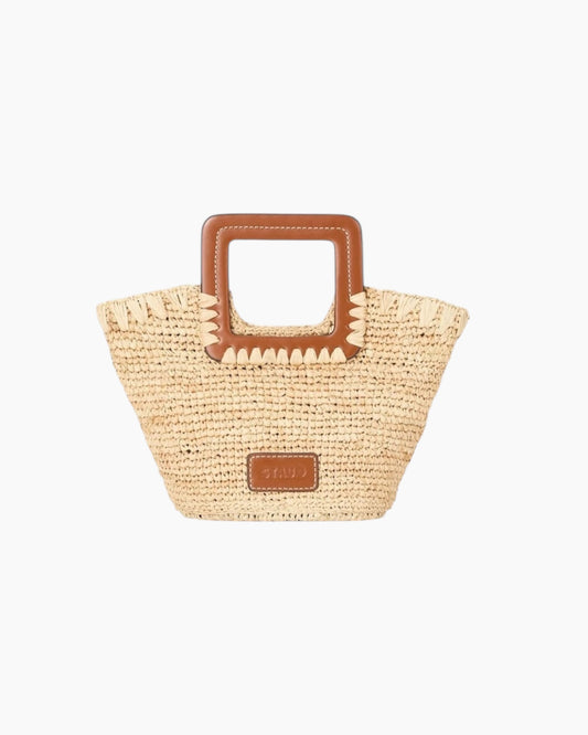 Staud Shirley Raffia Mini Bag