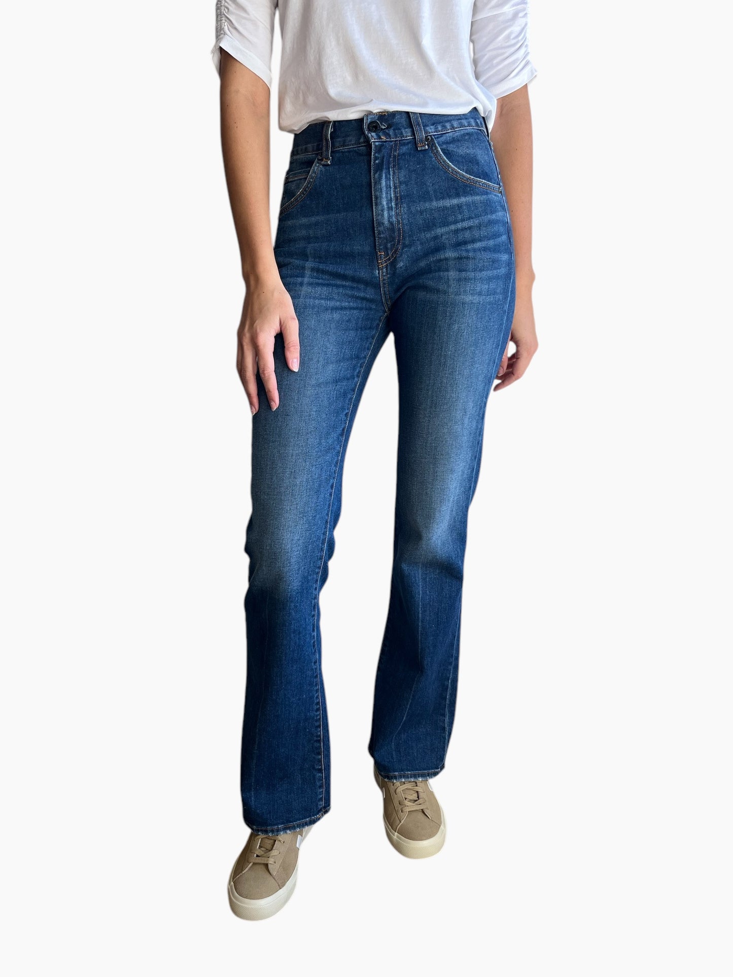 Askk Denim High Rise Boot-Cut Jean