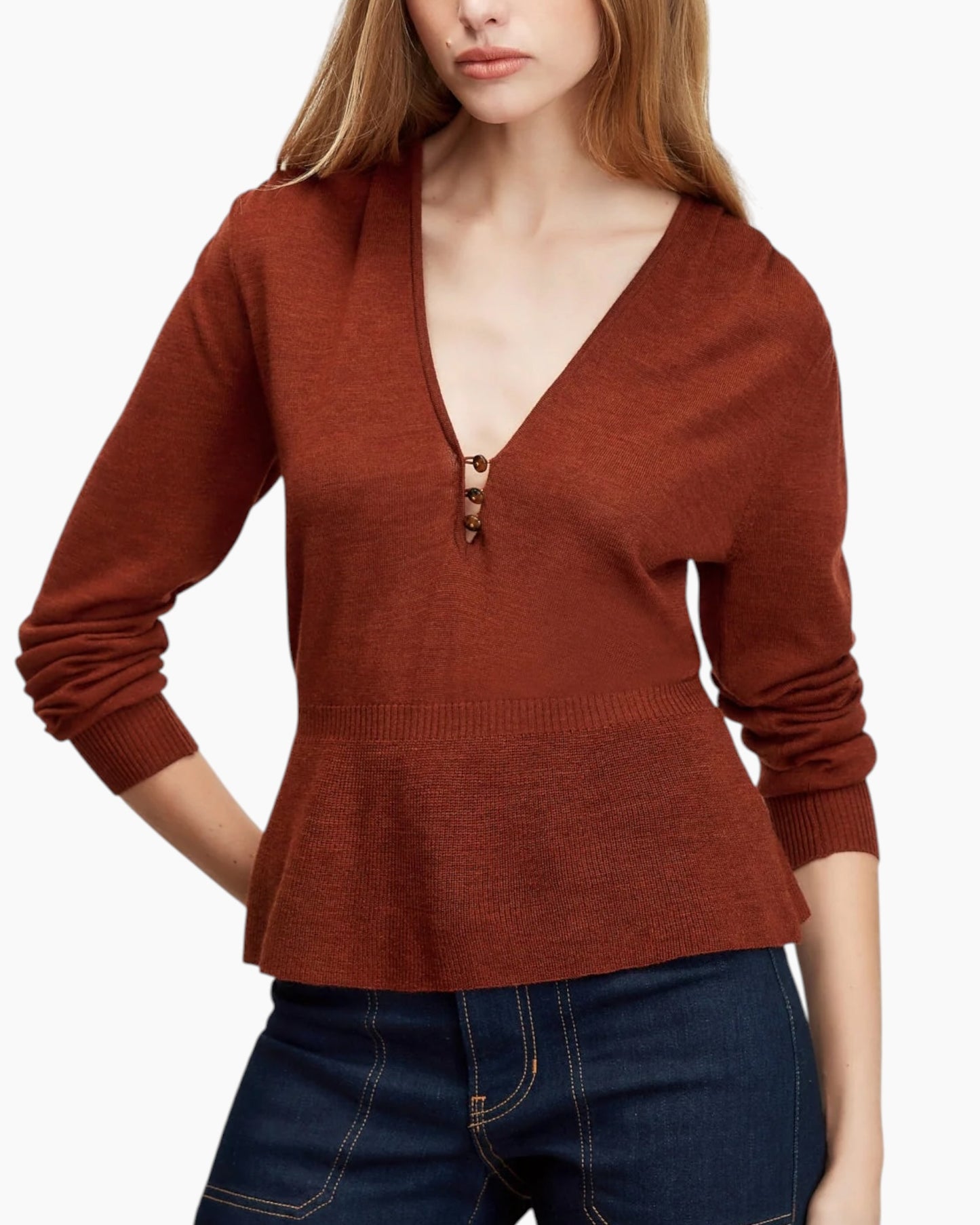 Veronica Beard Zainen Knit Top