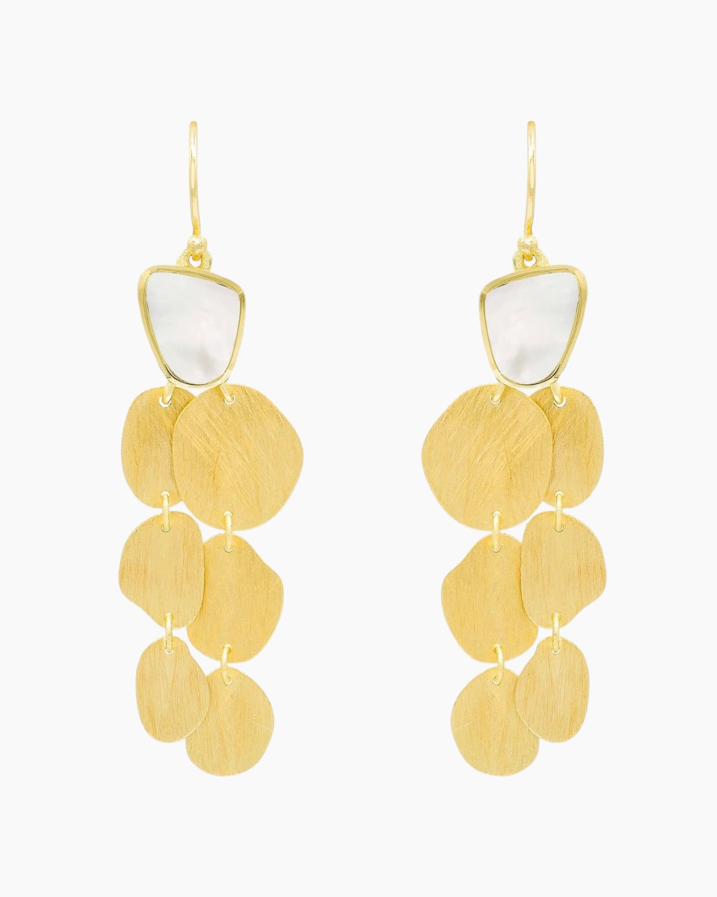 Marcia Moran Heather Mother of Pearl Earrings