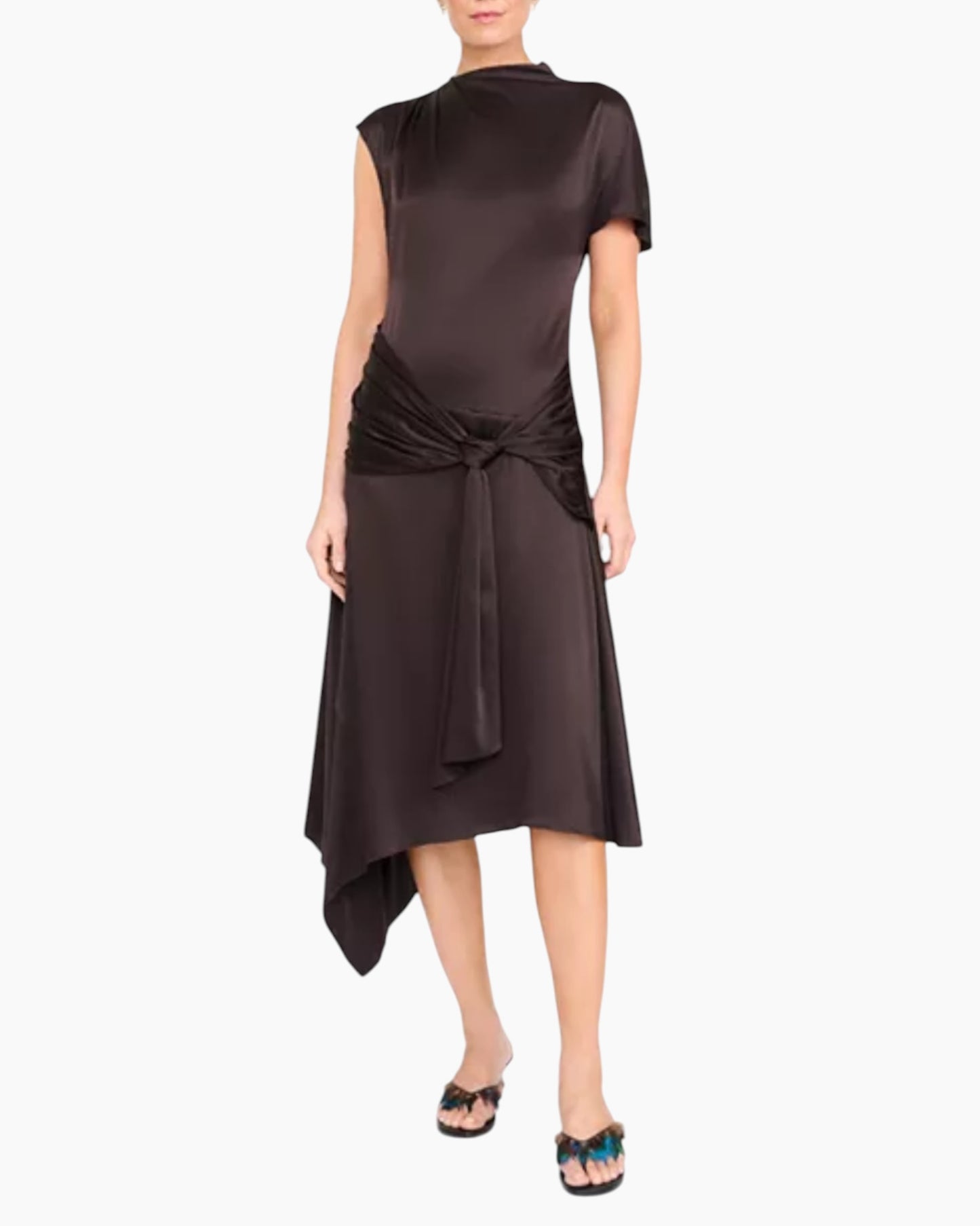 Staud Davina Silk Dress