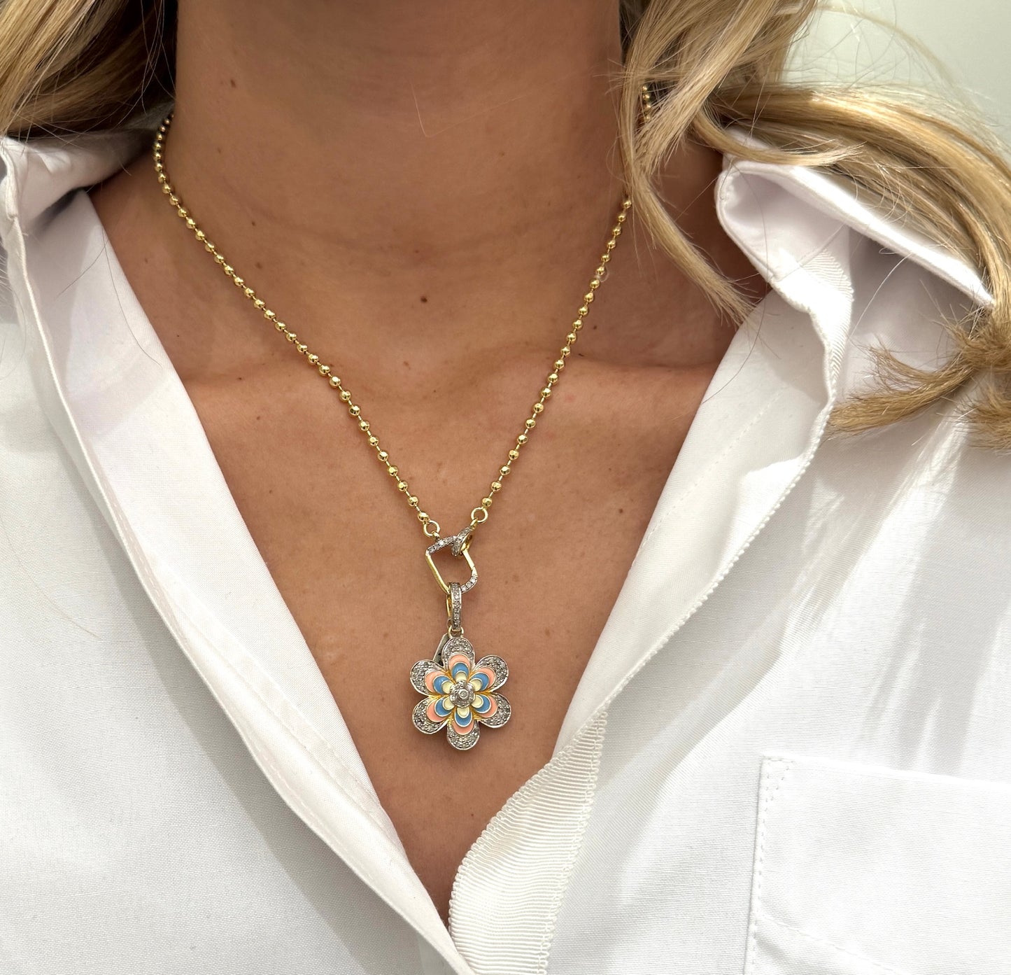 TRUNKSHOW The Woods Fine Jewelry Groovy Flower Charm