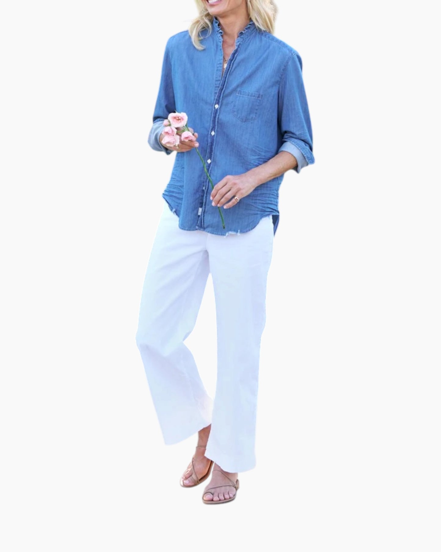 Frank & Eileen Wexford Trouser White