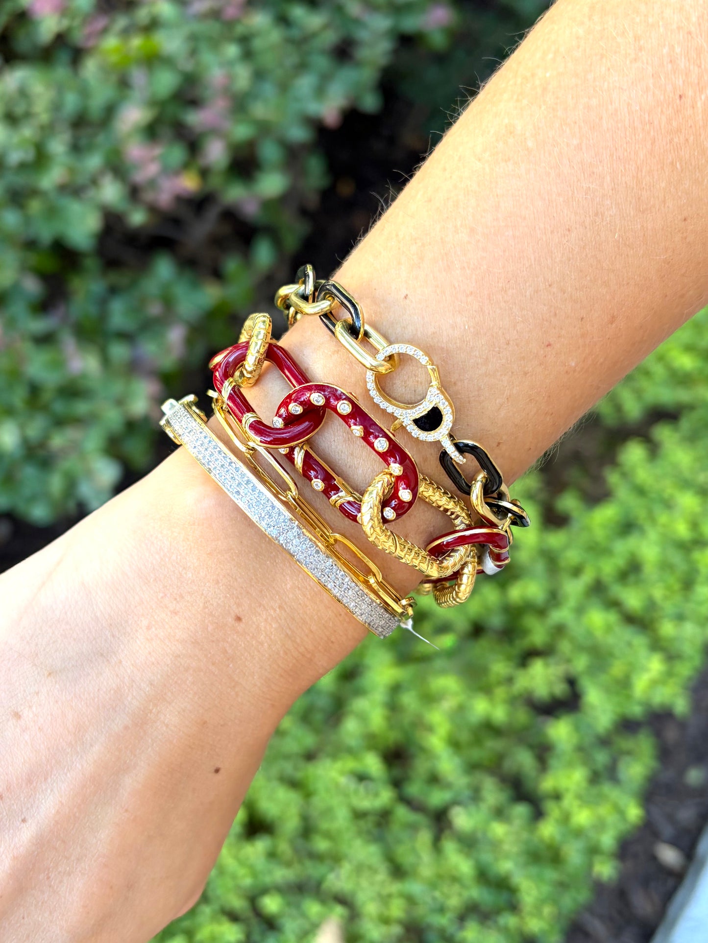 Royal Nomad Bordeaux Two Tone Bracelet