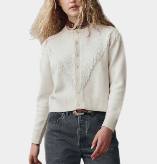 The Great Beaded Fringe Cardigan