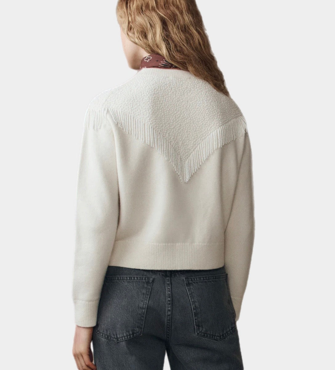 The Great Beaded Fringe Cardigan