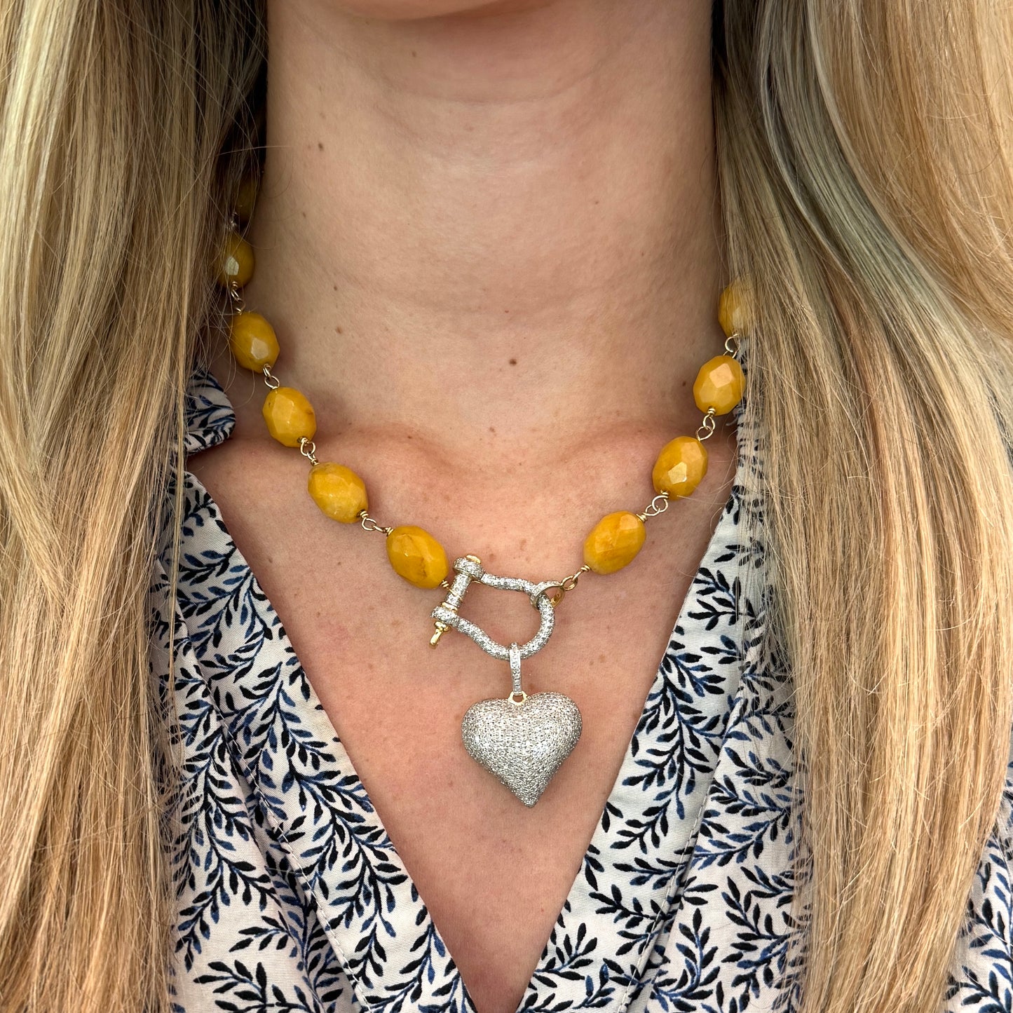 The Woods Puffy Heart Pendant