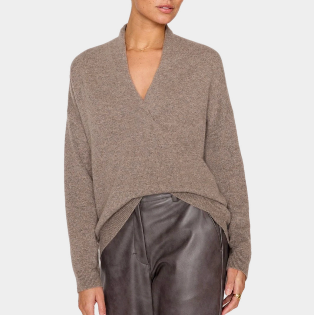 Brochu Walker Siena Wrap Neck Pullover