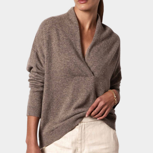 Brochu Walker Siena Wrap Neck Pullover