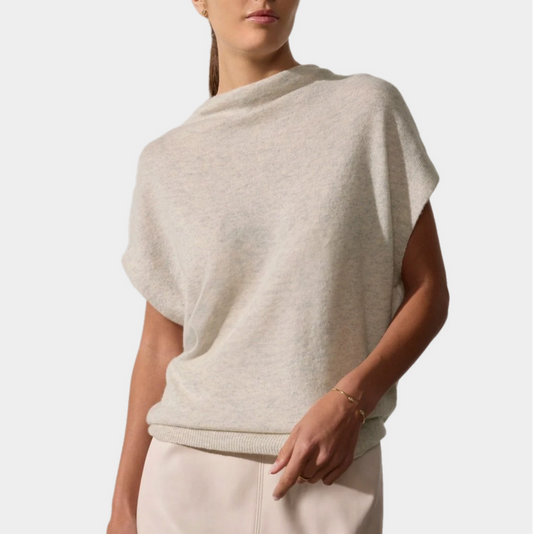 Brochu Walker Morten Funnel Neck Cashmere Top