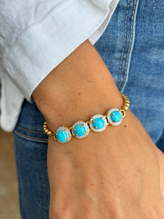 The Woods Fine Jewelry Turquoise Beaded Bracelet