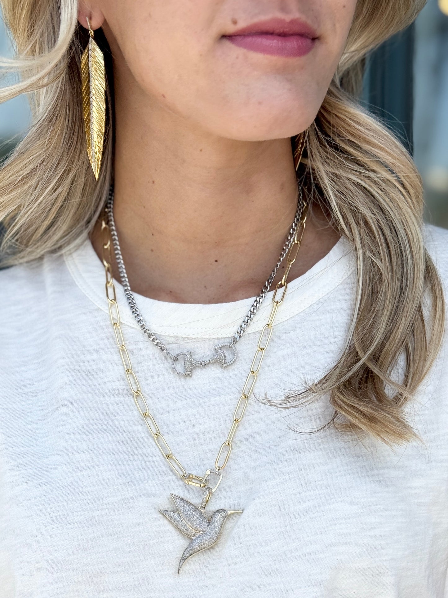 TRUNKSHOW The Woods Sterling Silver Diamond Necklace 17"