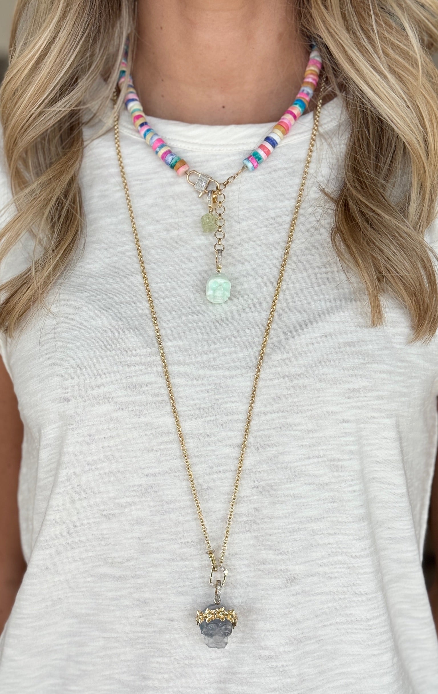 The Woods Skinny Brass Chain 34"