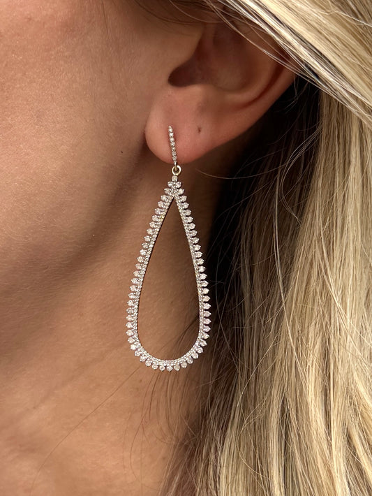 TRUNKSHOW The Woods Fine Jewelry Large Spike Tear Drop