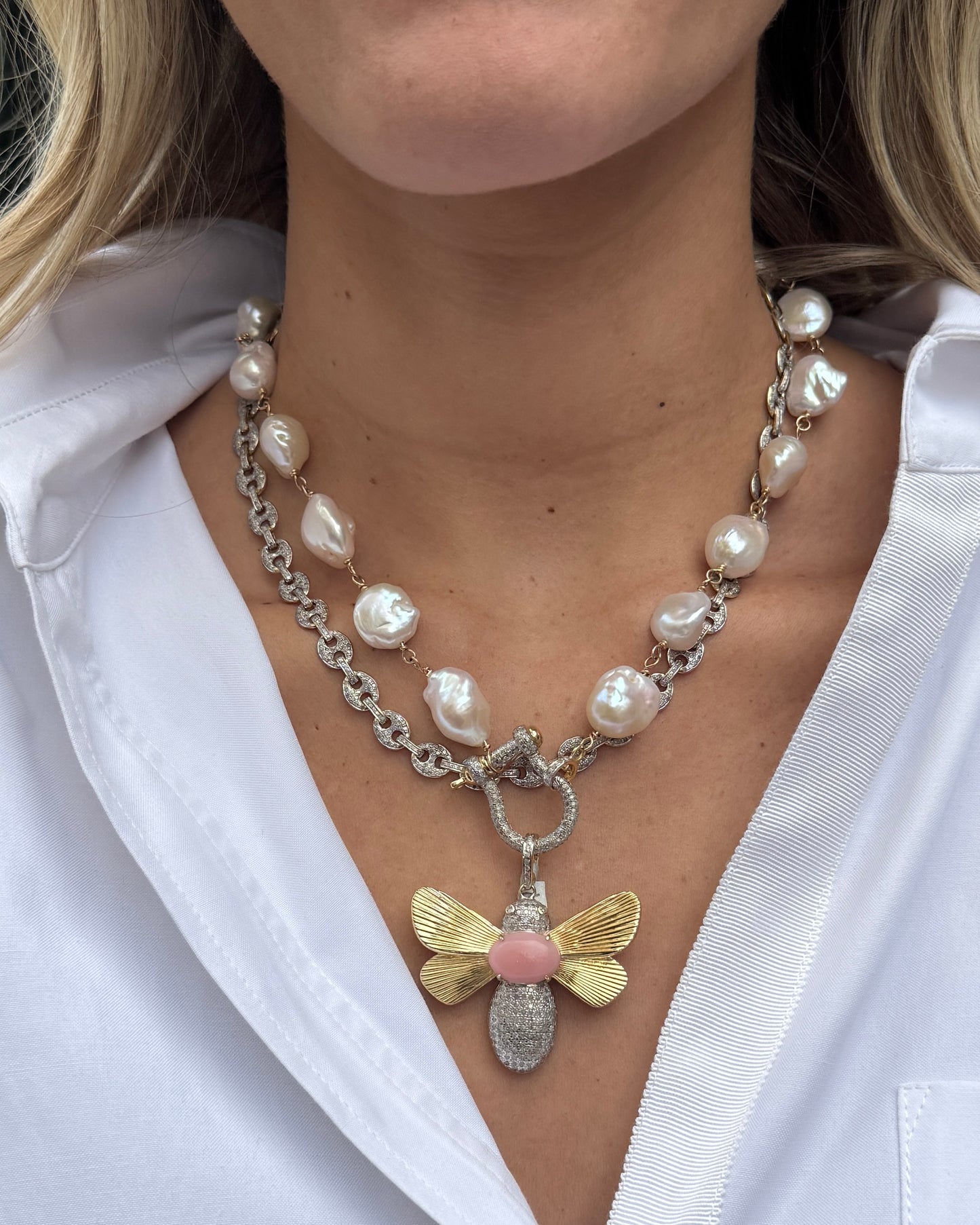 TRUNKSHOW The Woods Fine Jewelry Pearl Chain, 17.5"