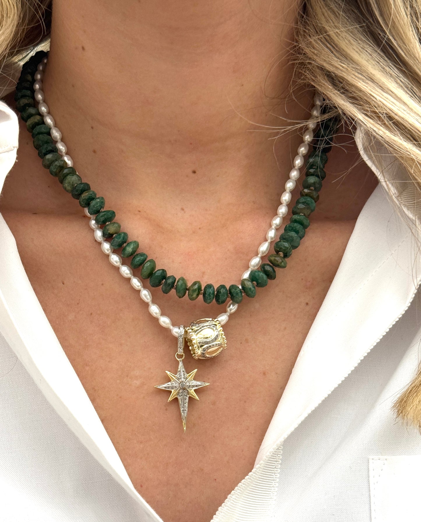 TRUNKSHOW The Woods Pearl Toggle Chain 17.5"