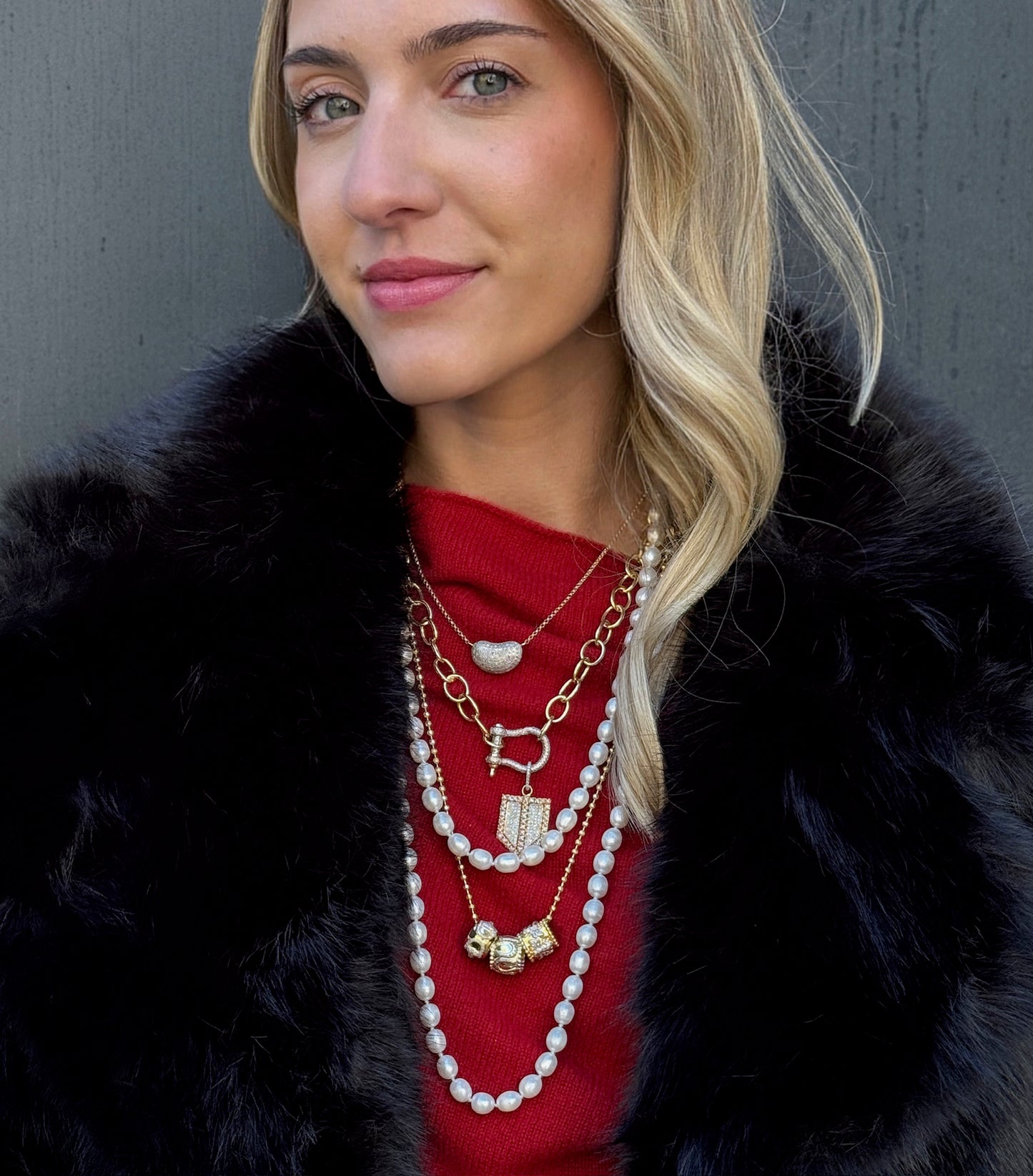 TRUNKSHOW The Woods Toggle Pearl Long Necklace 53"